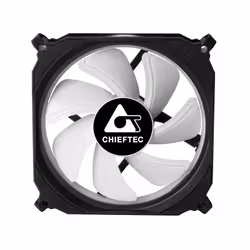 Chieftec CF-1225RGB computer cooling system Computer case Fan 12 cm Black
