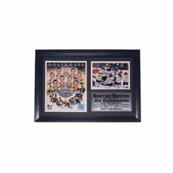Encore Brandz 161-95 Boston Hockey 12x18 Frame 6x Champions