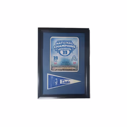 Encore Brandz 753466170724 Duke Blue Devils Basketball 2010 National Champions 12x18 Pennant Frame