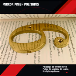 ZhongWang Hardware ZW-A100 4 Inch Bright Brass House Number 6/ZhongWang Hardware ZW-A100 Casa de lat?n Brillante de 4 pulgadas N?mero 6
