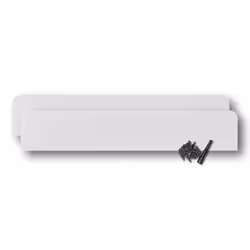 Eagle 1 Rain Gutter Valley Splash Guards Straight or Bent (2 Per Order) Includes Screws and 1/4"" Bit Driver (Classic Straig ...
