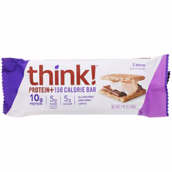 Think !, Protein+ 150 Calorie Bars, Smore's, 5 Bars, 1.41 oz (40 g) Each