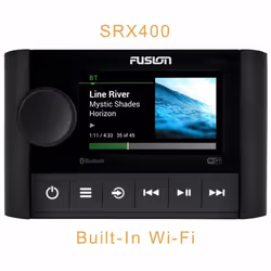 Fusion SRX400 Apollo Marine Zone Stereo with Built-In Wi-Fi?AM/FM/Bluetooth?IPx7