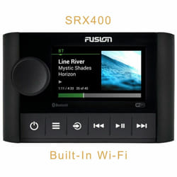 Fusion SRX400 Apollo Marine Zone Stereo with Built-In Wi-Fi?AM/FM/Bluetooth?IPx7