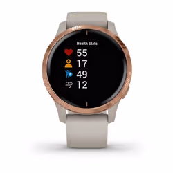 Garmin Venu AMOLED 43 mm Digital 390 x 390 pixels Touchscreen Rose gold Wi-Fi GPS (satellite)