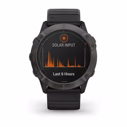 Garmin fēnix 6X Pro Solar 3.56 cm (1.4") 280 x 280 pixels Grey Wi-Fi GPS (satellite)