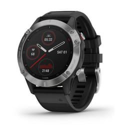 Garmin fēnix 6 3.3 cm (1.3") MIP 47 mm Digital 260 x 260 pixels Black, Metallic GPS (satellite)