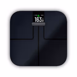 Garmin Index S2, Electronic personal scale, 181.4 kg, Black, kg/lb, Rectangle, 16 user(s)