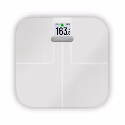 Garmin Index S2, Electronic personal scale, 181.4 kg, White, kg/lb, Rectangle, 16 user(s)