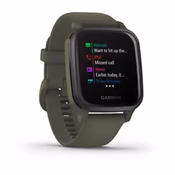 Garmin Venu SQ Music 3.3 cm (1.3") LCD 40 mm Digital 240 x 240 pixels Touchscreen Green Wi-Fi GPS (satellite)