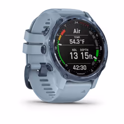 Garmin Descent Mk2S 3.05 cm (1.2") MIP 43 mm Digital 240 x 240 pixels Blue Wi-Fi GPS (satellite)