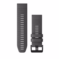 Garmin QuickFit 26mm, Band, Smartwatch, Grey, Garmin, Silicone, Black