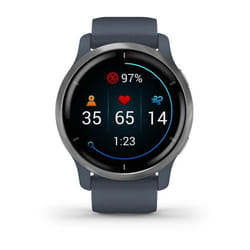 Garmin Venu 2 45 mm Digital Touchscreen Silver Wi-Fi GPS (satellite)
