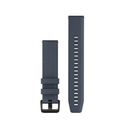 Garmin Quick Release 20 Watch Band  Granite Blue Silicone with Black S