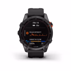 Garmin fenix 7S Solar 3.05 cm (1.2") MIP 42 mm Digital 240 x 240 pixels Touchscreen Grey Wi-Fi GPS (satellite)