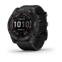 Garmin fēnix 7X 3.56 cm (1.4") MIP 51 mm Digital 280 x 280 pixels Touchscreen Black Wi-Fi GPS (satellite)
