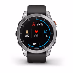 Garmin epix 3.3 cm (1.3") AMOLED 47 mm Digital 416 x 416 pixels Touchscreen Silver Wi-Fi GPS (satellite) - Additional view 4