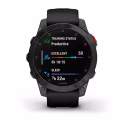 Garmin epix (Gen 2) 3.3 cm (1.3") AMOLED 22 mm Digital 416 x 416 pixels Touchscreen Black Wi-Fi GPS (satellite)