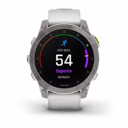 Garmin epix Gen 2 3.3 cm (1.3") AMOLED 45 mm Digital 416 x 416 pixels Touchscreen White Wi-Fi GPS (satellite) - Additional view 5