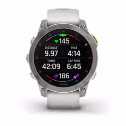 Garmin epix Gen 2 3.3 cm (1.3") AMOLED 45 mm Digital 416 x 416 pixels Touchscreen White Wi-Fi GPS (satellite) - Additional view 7