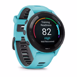 Garmin Forerunner 265 3.3 cm (1.3") AMOLED 46 mm Digital 416 x 416 pixels Touchscreen Black, Blue Wi-Fi GPS (satellite)