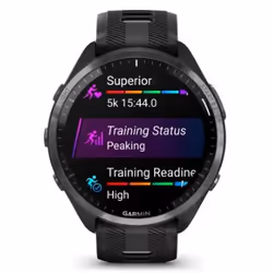 Garmin Forerunner 965 3.56 cm (1.4") AMOLED 47 mm Digital 454 x 454 pixels Touchscreen Black Wi-Fi GPS (satellite) - Additional view 2