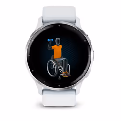 Garmin Venu 3 3.56 cm (1.4") AMOLED 45 mm Digital 454 x 454 pixels Touchscreen Silver, White Wi-Fi GPS (satellite) - Additional view 6
