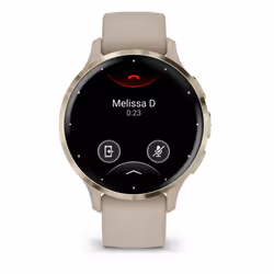 Garmin Venu 3S 3.05 cm (1.2") AMOLED 41 mm Digital 390 x 390 pixels Touchscreen Gold, Grey Wi-Fi GPS (satellite)