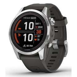 Garmin fēnix 7S Pro 3.05 cm (1.2") MIP 42 mm Digital 240 x 240 pixels Touchscreen Silver Wi-Fi GPS (satellite)