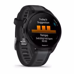 Garmin Forerunner 165 Music 3.05 cm (1.2") AMOLED Digital 390 x 390 pixels Touchscreen Black GPS (satellite)