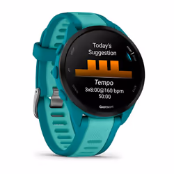 Garmin Forerunner 165 Music 3.05 cm (1.2") AMOLED Digital 390 x 390 pixels Touchscreen Turquoise GPS (satellite)