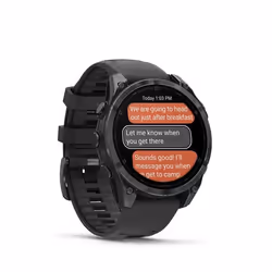 Garmin Fenix 8 3.56 cm (1.4") AMOLED 47 mm Digital 454 x 454 pixels Touchscreen Black Wi-Fi GPS (satellite) - Additional view 5