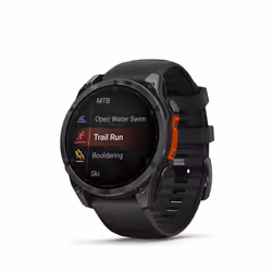 Garmin Fenix 8 3.56 cm (1.4") AMOLED 47 mm Digital 454 x 454 pixels Touchscreen Black Wi-Fi GPS (satellite) - Additional view 8