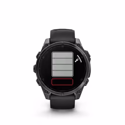 Garmin fenix 8 3.56 cm (1.4") AMOLED 47 mm Digital 454 x 454 pixels Touchscreen Black Wi-Fi GPS (satellite) - Additional view 2