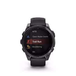 Garmin fenix 8 3.56 cm (1.4") AMOLED 47 mm Digital 454 x 454 pixels Touchscreen Black Wi-Fi GPS (satellite) - Additional view 3