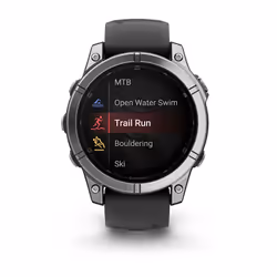 Garmin Fenix E 3.3 cm (1.3") AMOLED 47 mm Digital 454 x 454 pixels Touchscreen Stainless steel Wi-Fi GPS (satellite) - Additional view 5