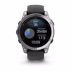 Garmin Fenix E 3.3 cm (1.3") AMOLED 47 mm Digital 454 x 454 pixels Touchscreen Stainless steel Wi-Fi GPS (satellite) - Additional view 6