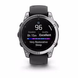 Garmin Fenix E 3.3 cm (1.3") AMOLED 47 mm Digital 454 x 454 pixels Touchscreen Stainless steel Wi-Fi GPS (satellite) - Additional view 8