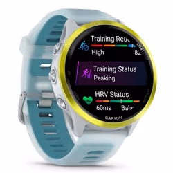 Garmin Forerunner 570 3.56 cm (1.4") AMOLED 47 mm Digital 454 x 454 pixels Touchscreen White, Yellow Wi-Fi GPS (satellite) - Additional view 3