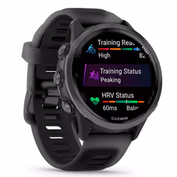 Garmin Forerunner 570 3.05 cm (1.2") AMOLED 42 mm Digital 390 x 390 pixels Touchscreen Black Wi-Fi GPS (satellite) - Additional view 2
