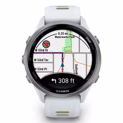Garmin Forerunner 970 3.56 cm (1.4") AMOLED Digital 454 x 454 pixels Touchscreen White Wi-Fi GPS (satellite) - Additional view 2