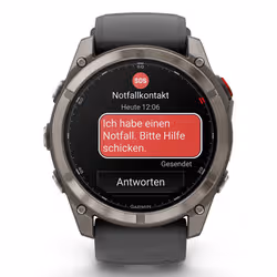 Garmin fēnix 8 Pro 3.56 cm (1.4") AMOLED 51 mm Digital 454 x 454 pixels Touchscreen Graphite, Titanium Wi-Fi GPS (satellite) - Additional view 2