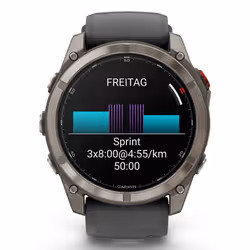 Garmin fēnix 8 Pro 3.56 cm (1.4") AMOLED 51 mm Digital 454 x 454 pixels Touchscreen Graphite, Titanium Wi-Fi GPS (satellite) - Additional view 8