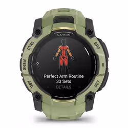 Garmin Instinct 3 AMOLED 3.3 cm (1.3") 50 mm Digital 416 x 416 pixels Touchscreen Green, Grey GPS (satellite) - Additional view 7