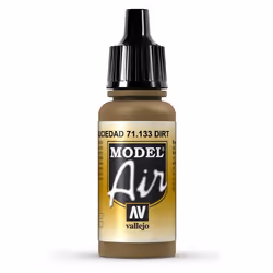 Vallejo Dirt, 17 ml, Brown, Matte, Bottle