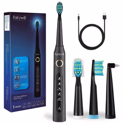 Fairywill Sonic Electric Toothbrush 5 Modes USB IPX7 Smart Timer