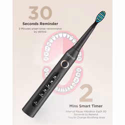 Fairywill Sonic Electric Toothbrush 5 Modes USB IPX7 Smart Timer
