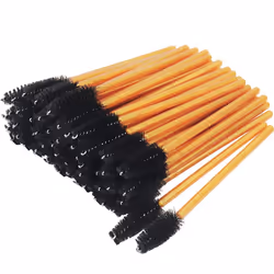 300 Pack Mascara Wands Disposable Eye Lash Brushes Eyebrow Brush Applicator for Eyelash Extensions Makeup Tool Kit Gold/Blac ...