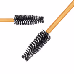 300 Pack Mascara Wands Disposable Eye Lash Brushes Eyebrow Brush Applicator for Eyelash Extensions Makeup Tool Kit  Gold/Black