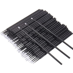 400 PCS Micro Applicator Brushes Disposable Eyelash Extension Microswab Mascara Wands Brush For Lash Remover Brush Tools Black(head diameter 1.5mm)